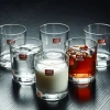 Cylindrical glass cup set, thickened transparent tea cups, home, hotel, bar, KTV glass water cups, washbasin straight cups Specification image